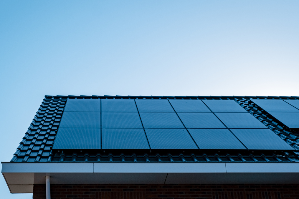 Solar panels on a roof