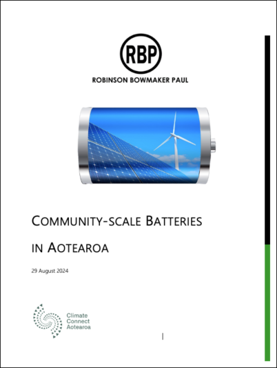 COMMUNITY-SCALE BATTERIES IN AOTEAROA
