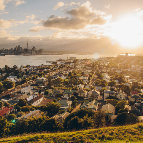 Devonport with city in the background