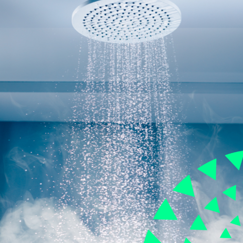 Hot water and shower head